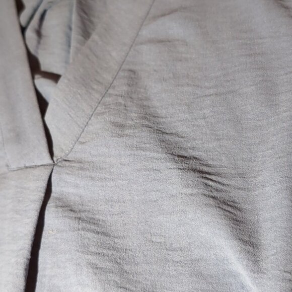 XXL - Dalia Long Sleeve Crepe Blouse Blue - Picture 5 of 6